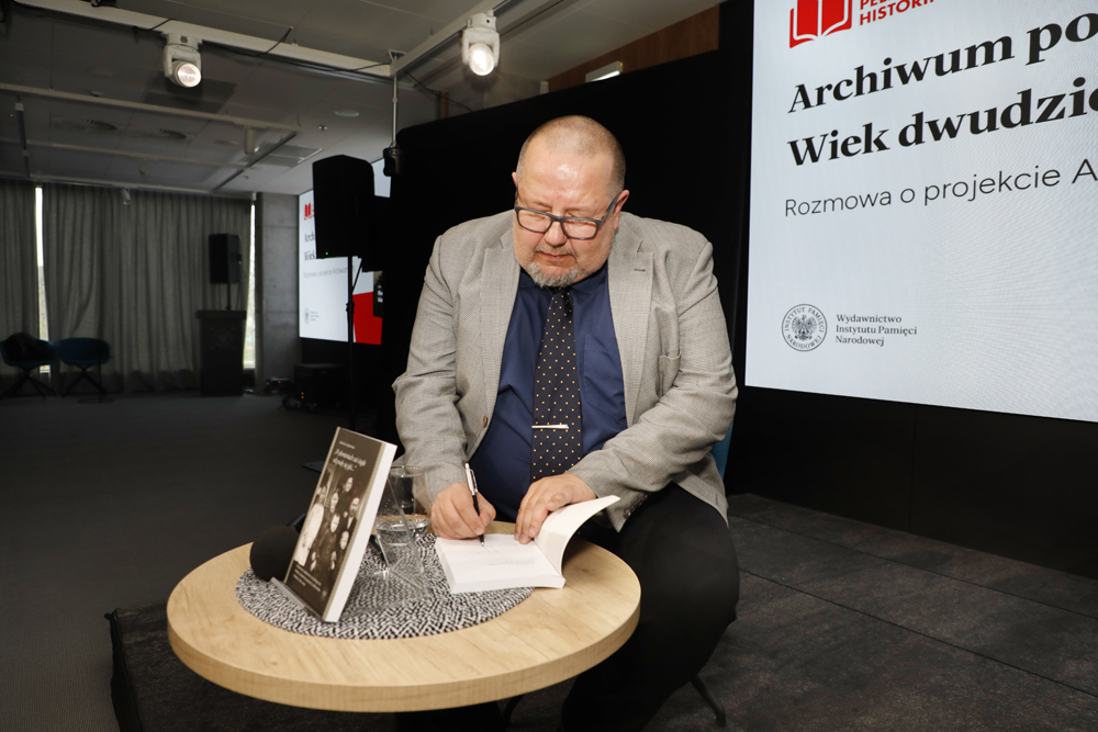 Spotkania z cyklu „Książki Pełne Historii”. Rozmowa z Sebastianem Piątkowskim – Warszawa, 26 marca 2025. Fot. Piotr Życieński (IPN)