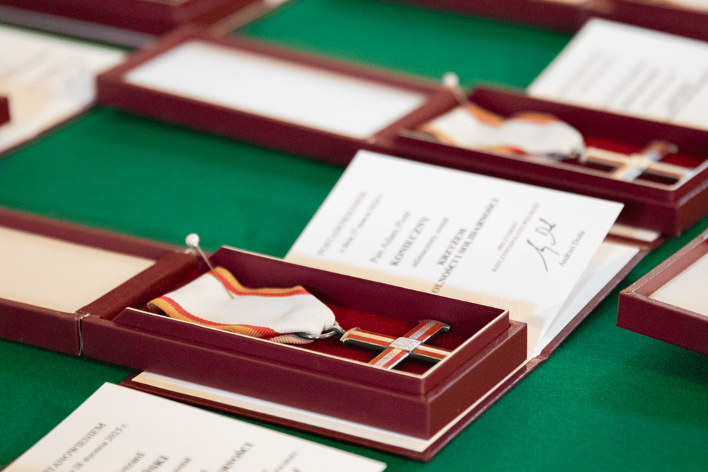 Uroczystość wręczenia Krzyży Wolności i Solidarności – Łódź, 28 marca 2025. Fot. Kornelia Zaborska (IPN)