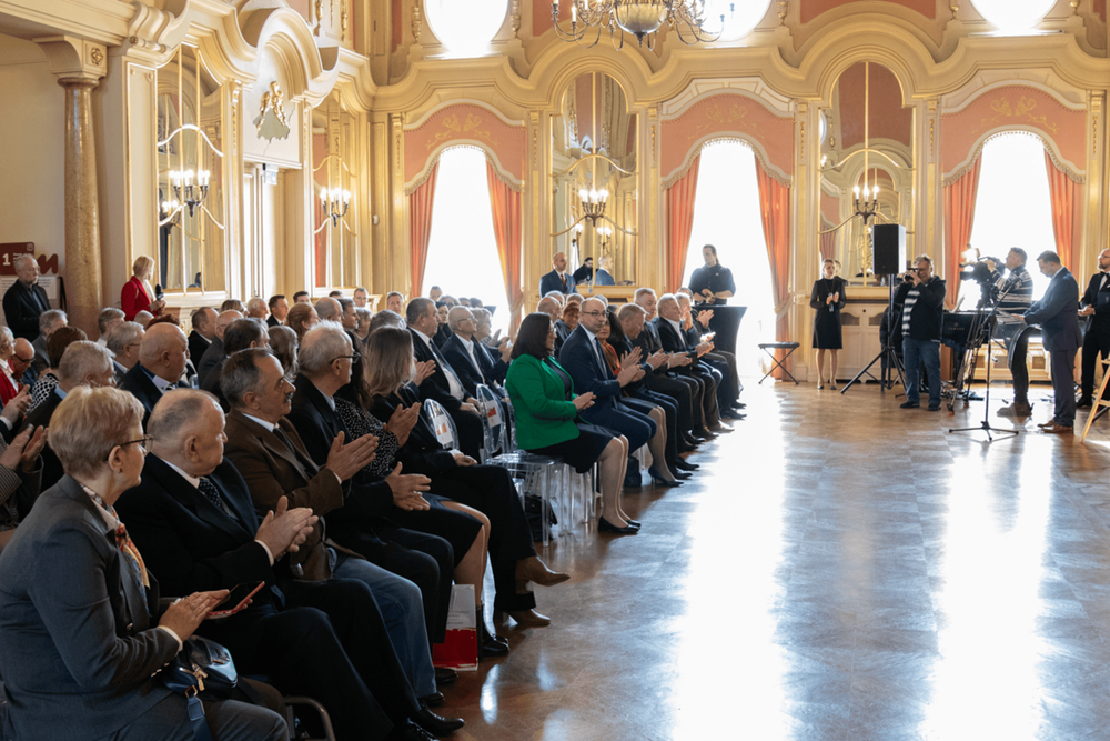 Uroczystość wręczenia Krzyży Wolności i Solidarności – Łódź, 28 marca 2025. Fot. Kornelia Zaborska (IPN)