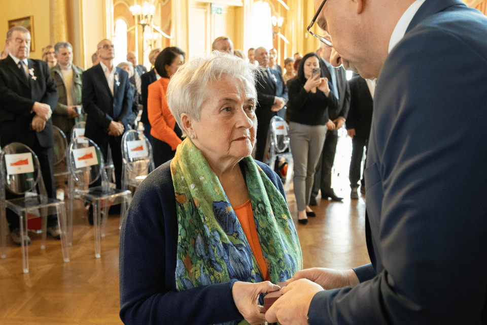 Uroczystość wręczenia Krzyży Wolności i Solidarności – Łódź, 28 marca 2025. Fot. Kornelia Zaborska (IPN)