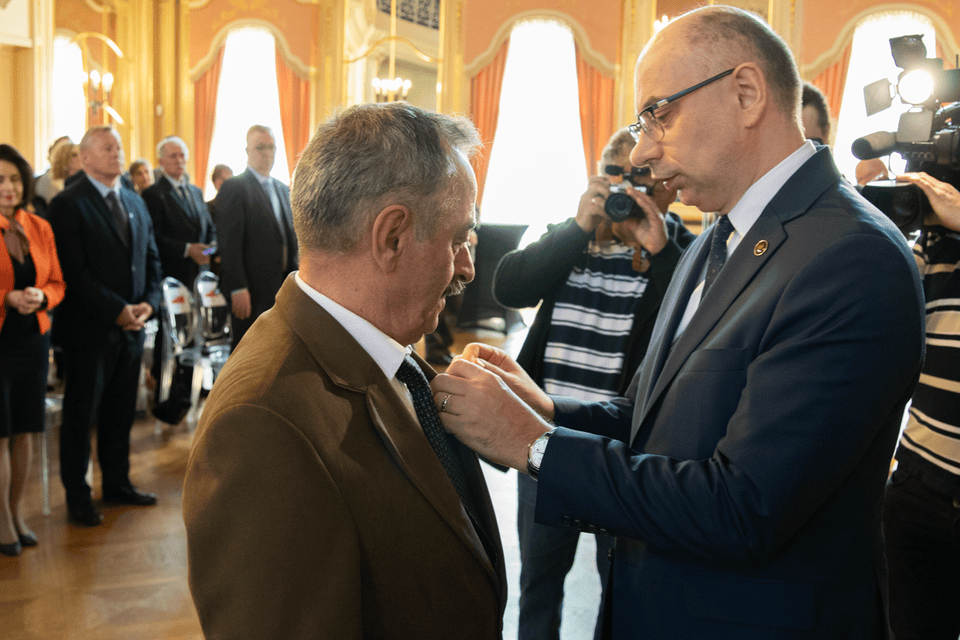 Uroczystość wręczenia Krzyży Wolności i Solidarności – Łódź, 28 marca 2025. Fot. Kornelia Zaborska (IPN)