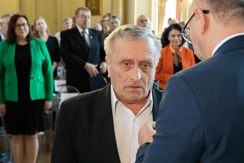 Uroczystość wręczenia Krzyży Wolności i Solidarności – Łódź, 28 marca 2025. Fot. Kornelia Zaborska (IPN)