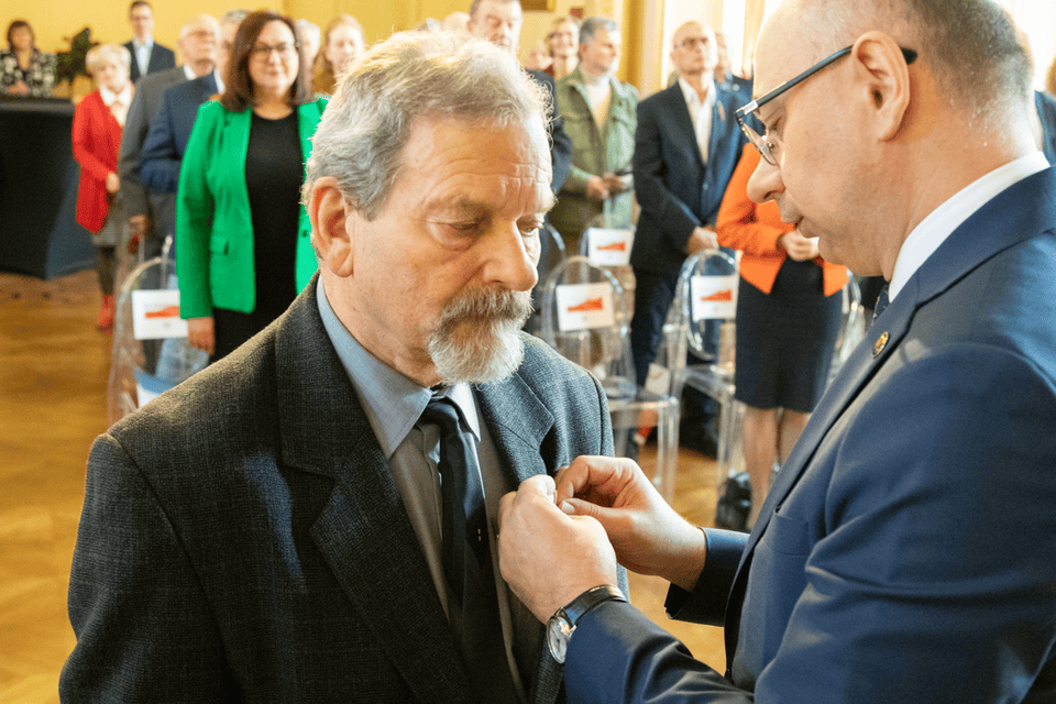 Uroczystość wręczenia Krzyży Wolności i Solidarności – Łódź, 28 marca 2025. Fot. Kornelia Zaborska (IPN)