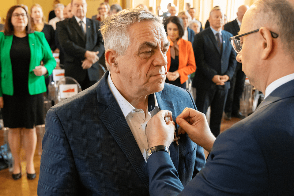Uroczystość wręczenia Krzyży Wolności i Solidarności – Łódź, 28 marca 2025. Fot. Kornelia Zaborska (IPN)