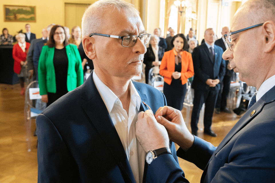 Uroczystość wręczenia Krzyży Wolności i Solidarności – Łódź, 28 marca 2025. Fot. Kornelia Zaborska (IPN)