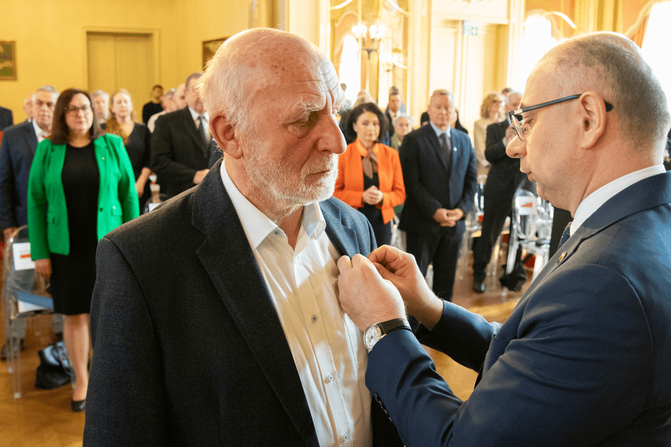 Uroczystość wręczenia Krzyży Wolności i Solidarności – Łódź, 28 marca 2025. Fot. Kornelia Zaborska (IPN)