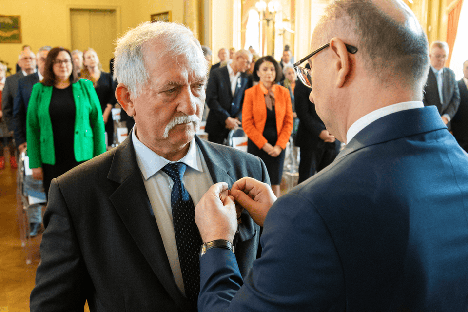 Uroczystość wręczenia Krzyży Wolności i Solidarności – Łódź, 28 marca 2025. Fot. Kornelia Zaborska (IPN)