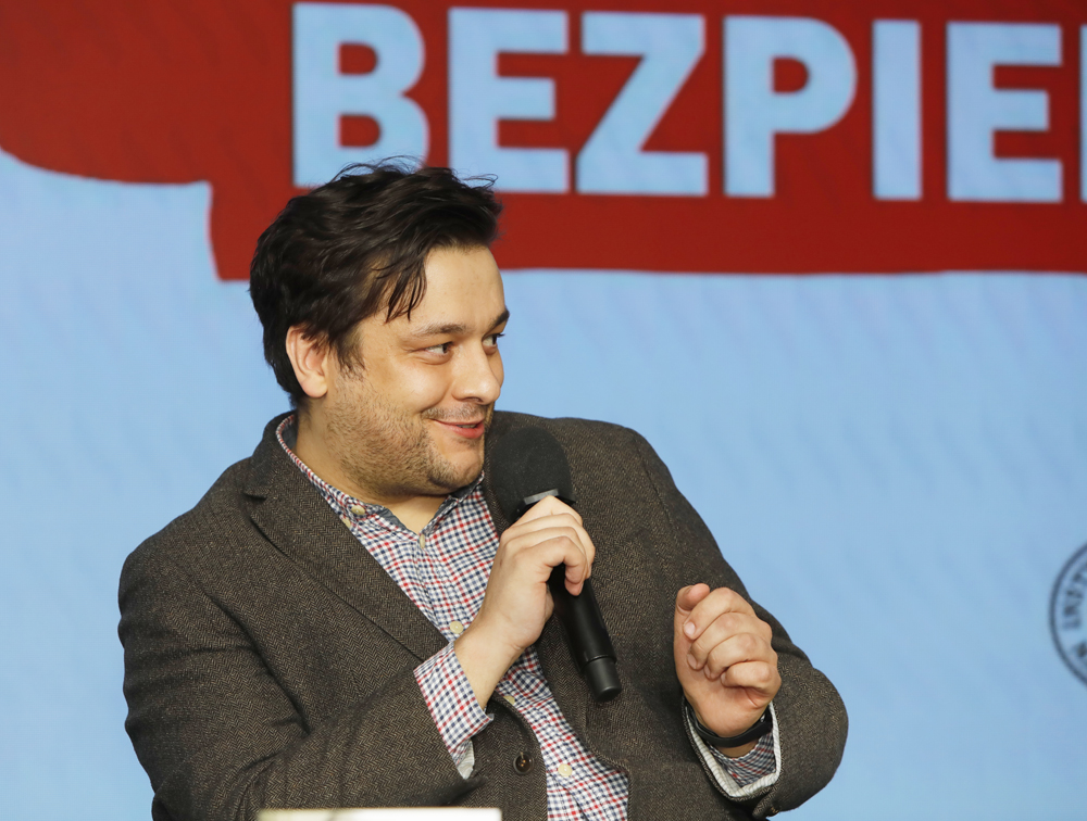 Spotkanie z cyklu „Tajemnice bezpieki”. Na zdj. Tomasz Krok – Warszawa, 31 marca 2025. Fot. Piotr Życieński (IPN)