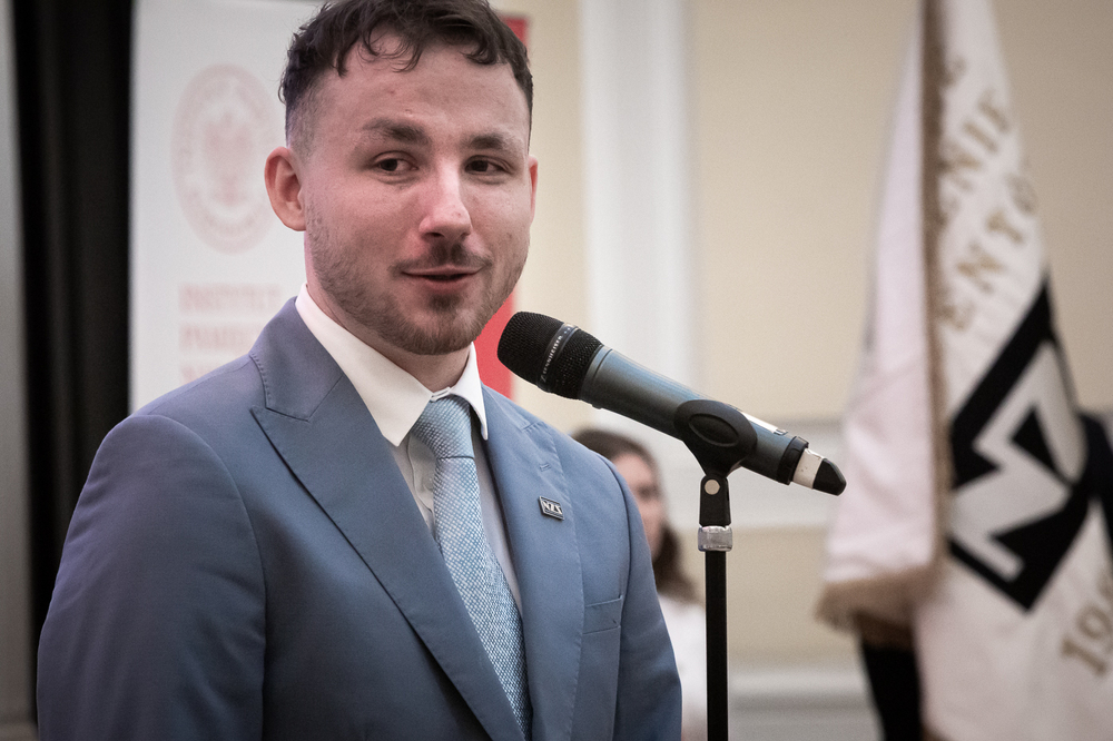 Uroczystość wręczenia Krzyży Wolności i Solidarności byłym działaczom NZS Politechniki Warszawskiej z lat 1980–1989 – Warszawa, 31 marca 2025. Fot. Sławek Kasper (IPN)