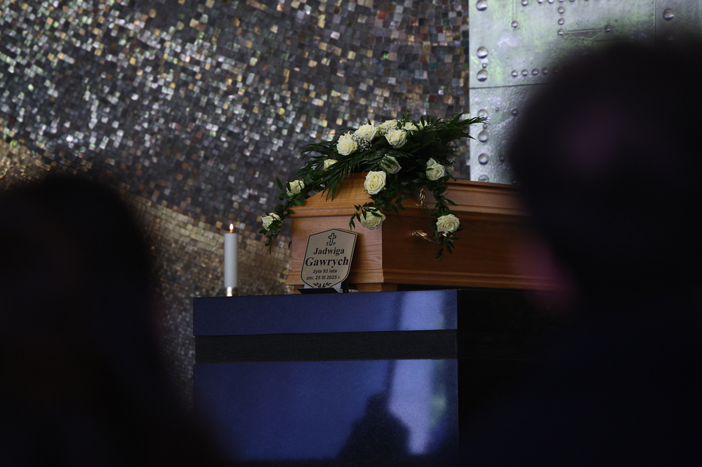 Pożegnaliśmy Jadwigę Gawrych uhonorowaną Medalem Sprawiedliwi wśród Narodów Świata – Warszawa, 1 kwietnia 2025. Fot. Sławek Kasper (IPN)