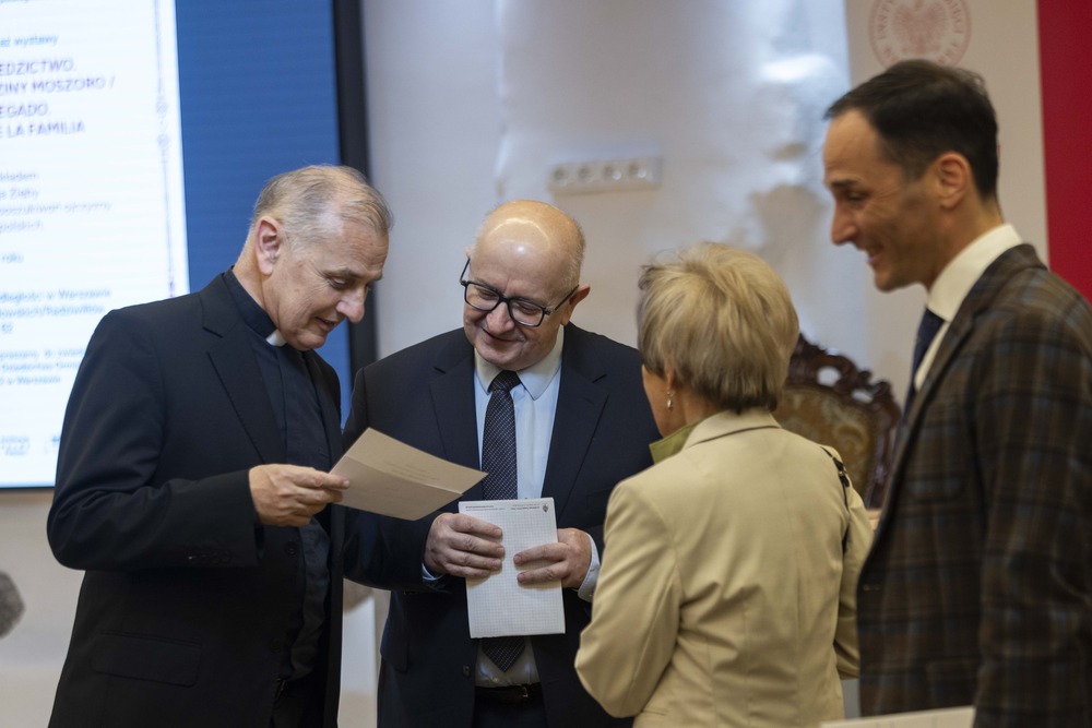 Uroczysty finisaż wystawy „Droga i dziedzictwo. Dzieje rodziny Moszoro /Camino y Legado. Historia de la familia Moszoro” – Warszawa, 1 kwietnia 2025. Fot. Katarzyna Adamów (IPN)