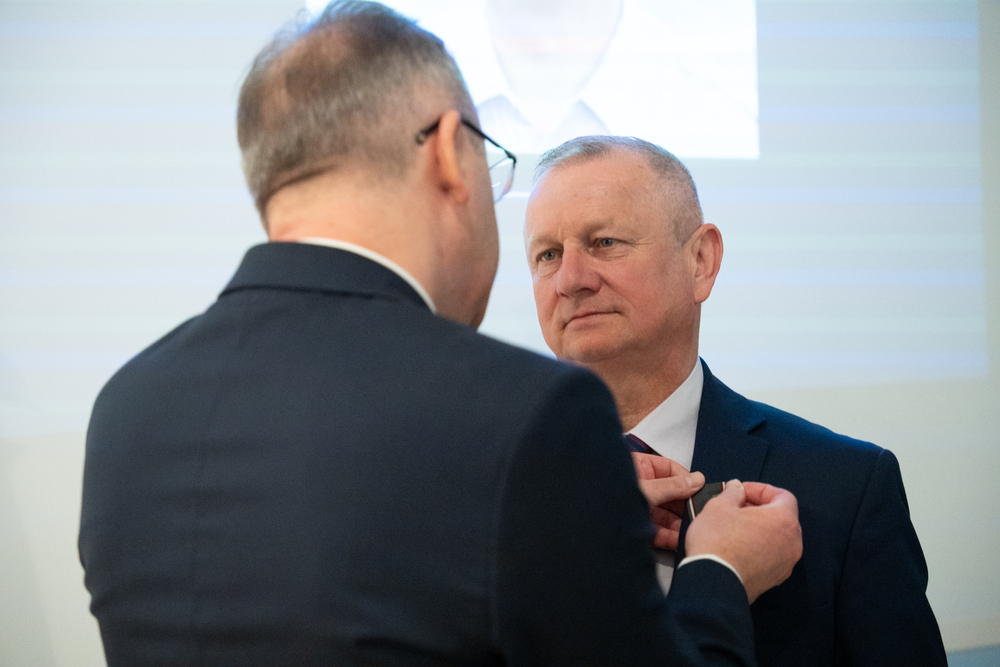 Uroczystość wręczenia medali Reipublicae Memoriae Meritum – Poznań, 2 kwietnia 2025. Fot. Bartosz Kochański (IPN)