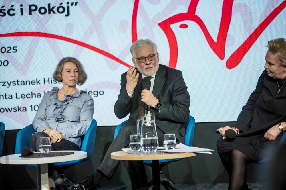 Dyskusja „Od Niezależnego Zrzeszenia Studentów do Ruchu »Wolność i Pokój«” – Warszawa, 2 kwietnia 2025. Fot. Katarzyna Adamów (IPN)