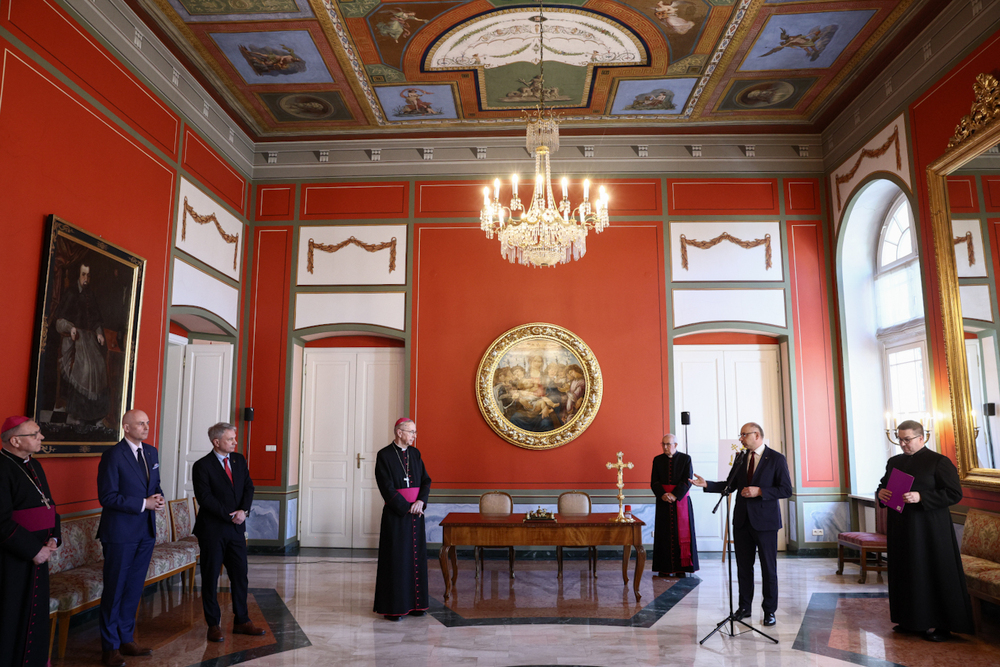 Podpisanie porozumienia z Archidiecezją Poznańską – Poznań, 4 kwietnia 2025. Fot. Sławek Kasper (IPN)