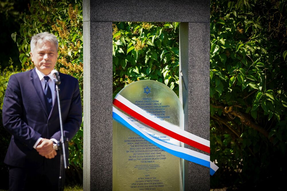 Odsłonięcie pomnika „Macewa Pamięci” – Góra Kalwaria, 15 maja 2024. Fot. Mateusz Niegowski (IPN)