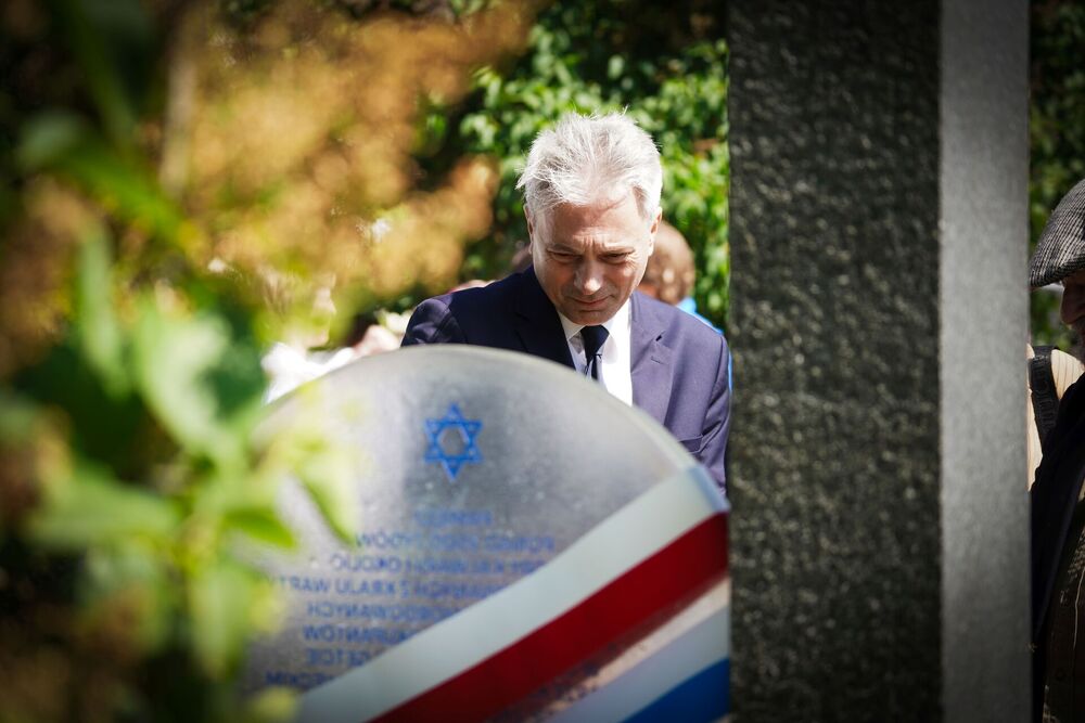 Odsłonięcie pomnika „Macewa Pamięci” – Góra Kalwaria, 15 maja 2024. Fot. Mateusz Niegowski (IPN)