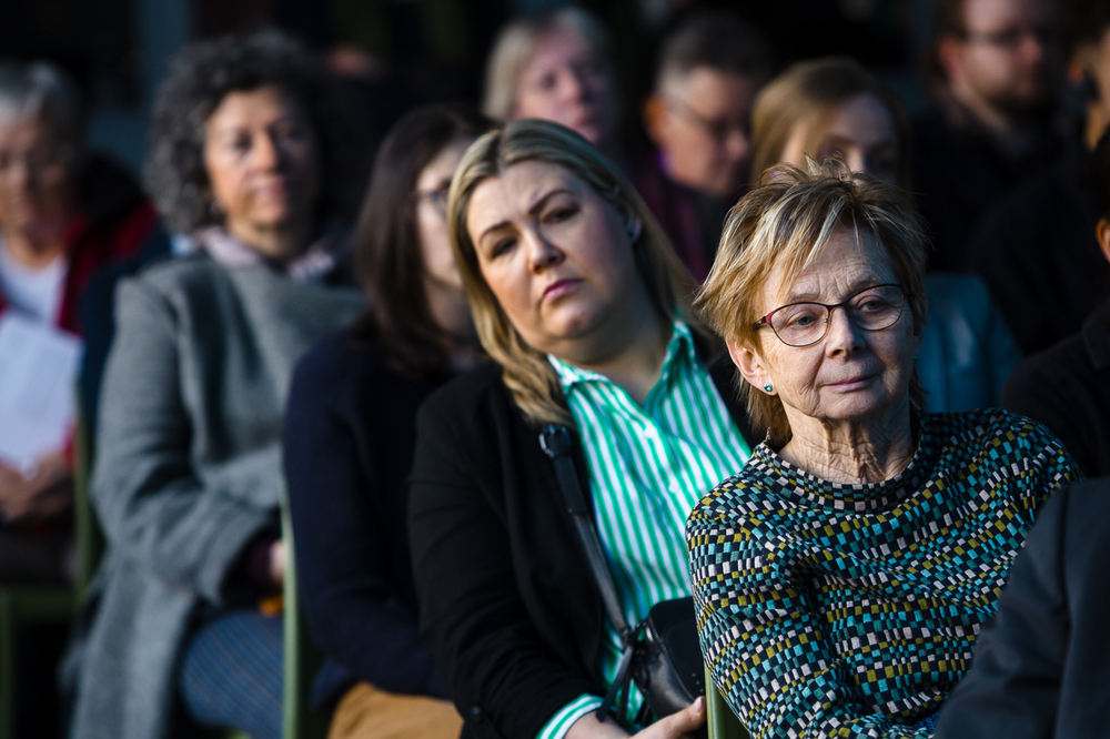 Prezentacja wystawy „Sąd Wojenny Rzeszy w latach 1936–1945. Narodowosocjalistyczne sądownictwo wojskowe i walka z ruchem oporu w Europie” – Warszawa, 9 kwietnia 2025. Fot. Sławek Kasper (IPN)