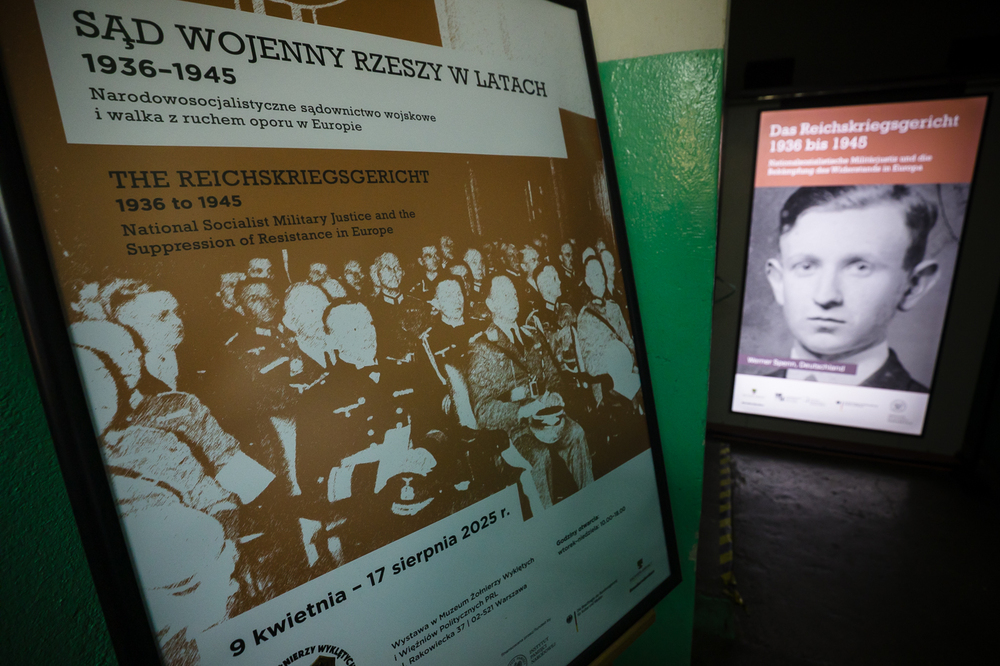 Prezentacja wystawy „Sąd Wojenny Rzeszy w latach 1936–1945. Narodowosocjalistyczne sądownictwo wojskowe i walka z ruchem oporu w Europie” – Warszawa, 9 kwietnia 2025. Fot. Sławek Kasper (IPN)