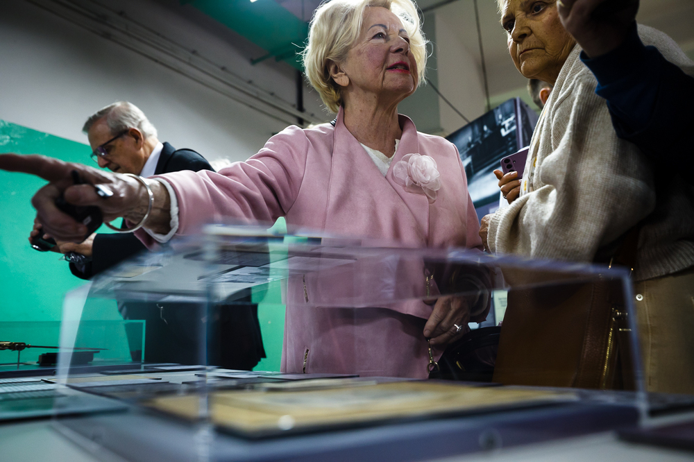 Prezentacja wystawy „Sąd Wojenny Rzeszy w latach 1936–1945. Narodowosocjalistyczne sądownictwo wojskowe i walka z ruchem oporu w Europie” – Warszawa, 9 kwietnia 2025. Fot. Sławek Kasper (IPN)