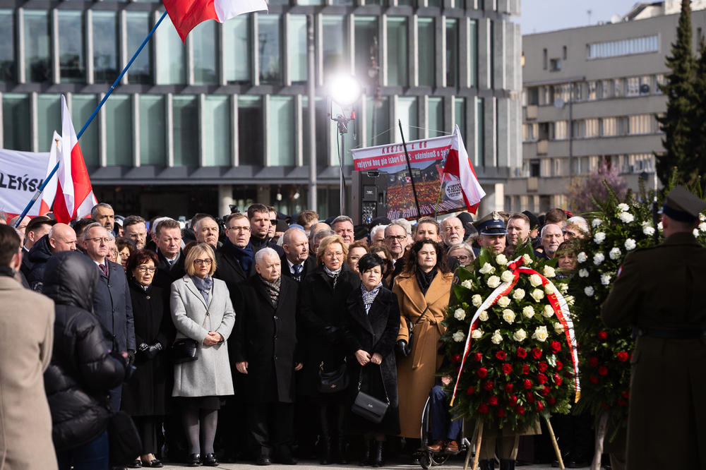 Uczciliśmy pamięć ofiar katastrofy smoleńskiej – Warszawa, 10 kwietnia 2025. Fot. Sławek Kasper (IPN)