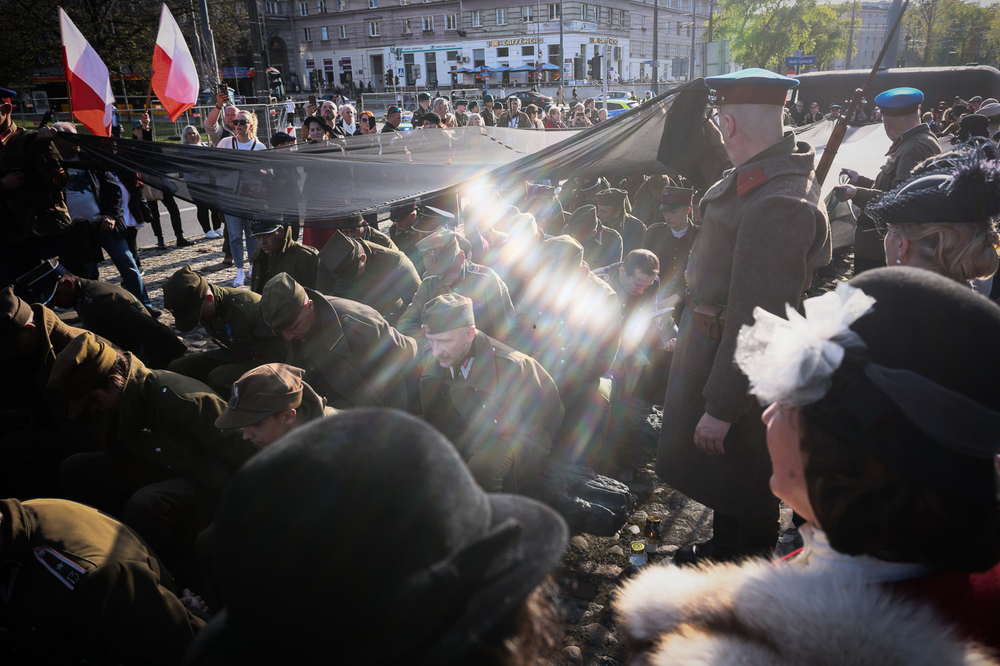 XVIII Katyński Marsz Cieni – Warszawa, 13 kwietnia 2025. Fot. Sławek Kasper (IPN)