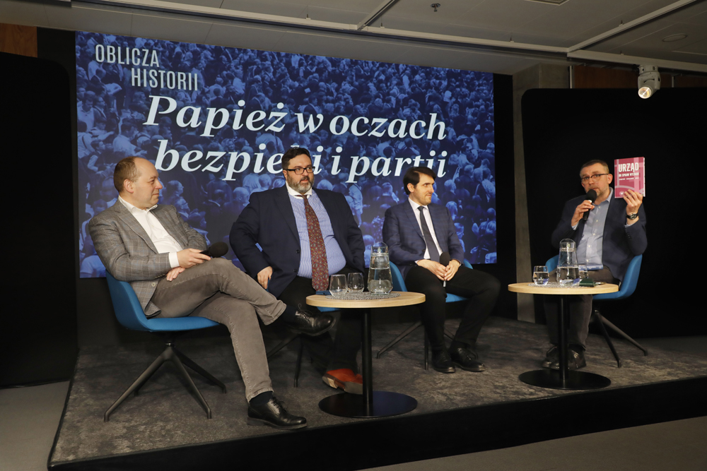 Spotkanie „Papież w oczach bezpieki i partii” z cyklu „Oblicza historii” – Warszawa, 15 kwietnia 2025. Fot. Piotr Życieński (IPN)
