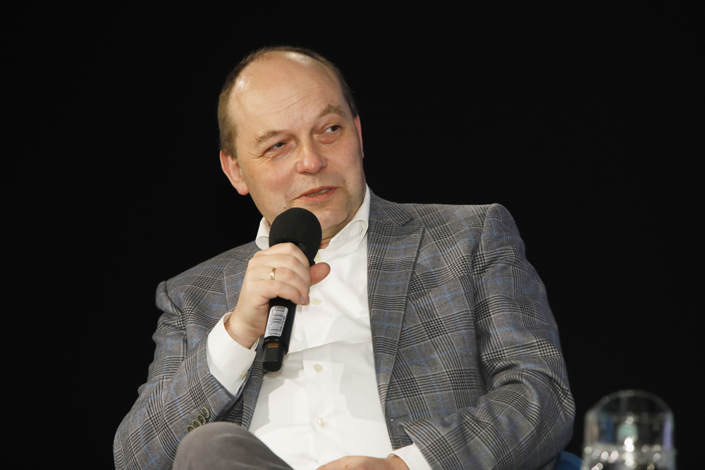 Spotkanie „Papież w oczach bezpieki i partii” z cyklu „Oblicza historii” – Warszawa, 15 kwietnia 2025. Na zdj. prof. Paweł Skibiński. Fot. Piotr Życieński (IPN)