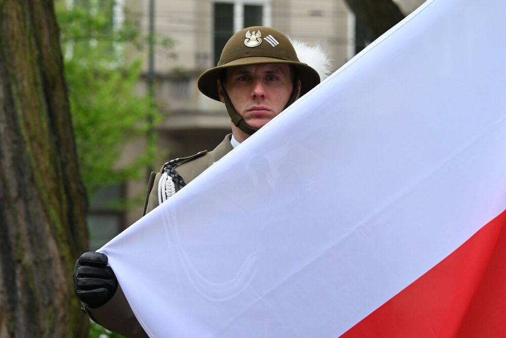Uroczystość w związku z 80. rocznicą śmierci płk. Narcyza Wiatra „Zawojny” – Kraków, 22 kwietnia 2025. Fot. Janusz Ślęzak (IPN)