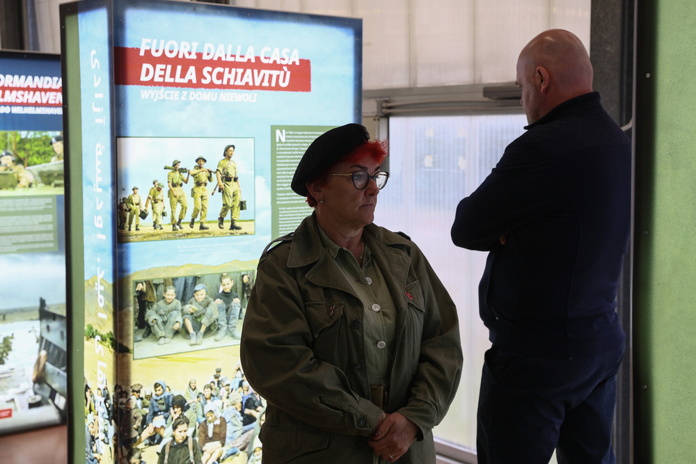 W Bolonii zaprezentowaliśmy wystawę „Szlaki Nadziei. Odyseja Wolności” – 25 kwietnia 2025. Fot. Sławek Kasper (IPN)