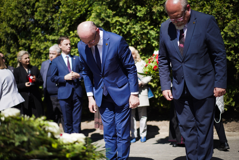 Uroczystości w 80. rocznicę oswobodzenia więźniów niemieckich obozów koncentracyjnych – Warszawa, 28 kwietnia 2025 r. Fot. Mateusz Niegowski (IPN)