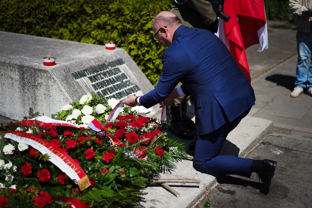 Uroczystości w 80. rocznicę oswobodzenia więźniów niemieckich obozów koncentracyjnych – Warszawa, 28 kwietnia 2025 r. Fot. Mateusz Niegowski (IPN)