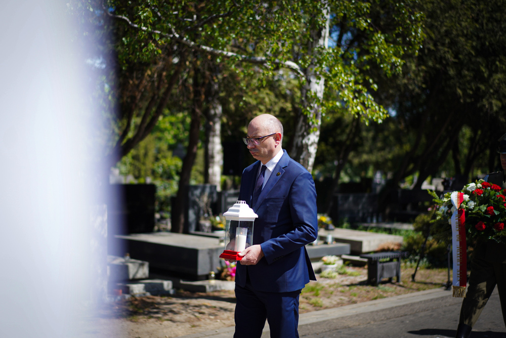 Uroczystości w 80. rocznicę oswobodzenia więźniów niemieckich obozów koncentracyjnych – Warszawa, 28 kwietnia 2025 r. Fot. Mateusz Niegowski (IPN)