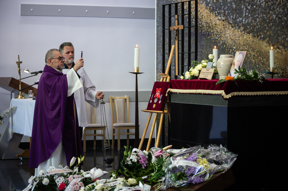 Pożegnaliśmy Irenę Senderską-Rzońcę – Sprawiedliwą wśród Narodów Świata – Warszawa, 29 kwietnia 2025. Fot. Sławek Kasper (IPN)