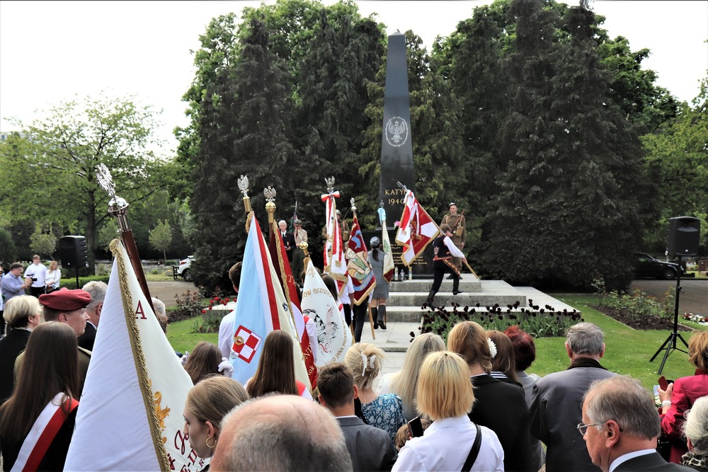 Upamiętnienie kapelanów katyńskich w Londynie – 27 kwietnia 2025. Fot. Adam Siwek (dyrektor BUWiM IPN)