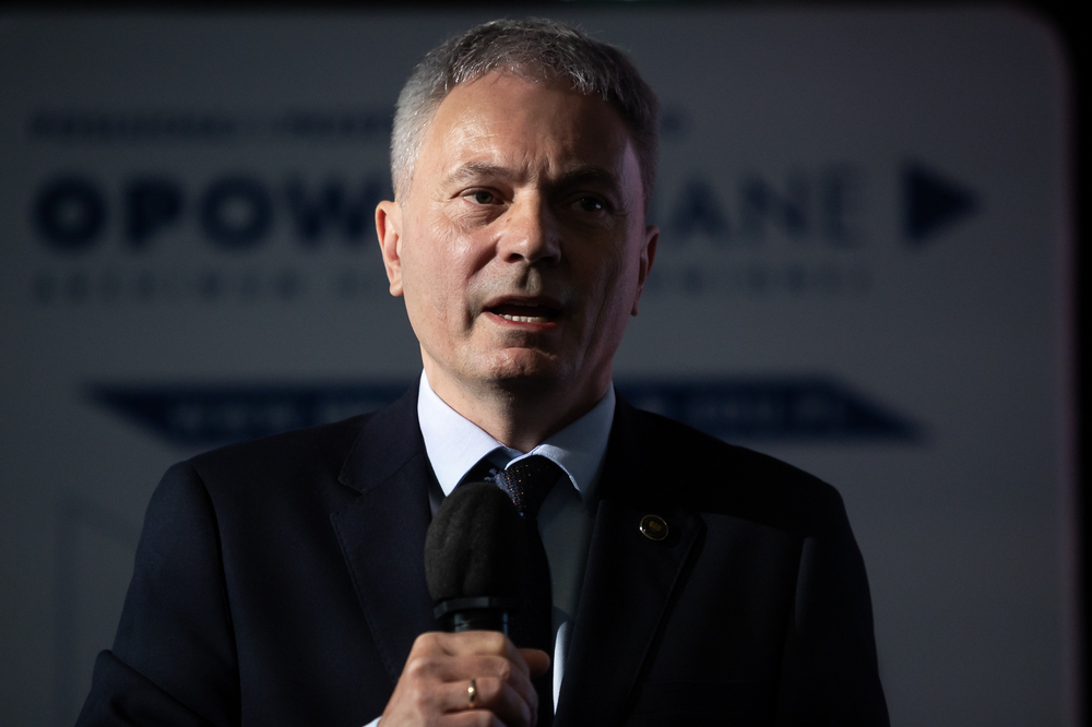 Konferencja „MAŁE ofiary. Dzieci czasu wojny”. Na zdj. dyrektor BEN dr Adam Pleskaczyński – Warszawa, 6 maja 2025. Fot. Sławek Kasper (IPN)