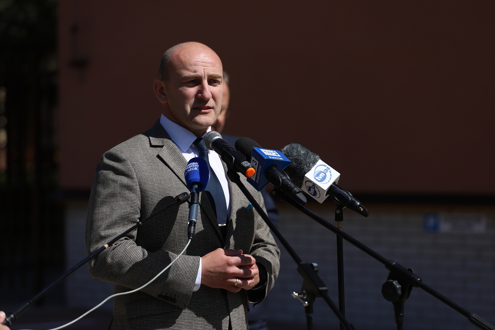 80. rocznica Obławy Augustowskiej – konferencja prasowa IPN. Na zdj. dyrektor Oddziału IPN w Białymstoku dr Marek Jedynak – Białystok, 7 maja 2025. Fot. Karolina Dobek (IPN)