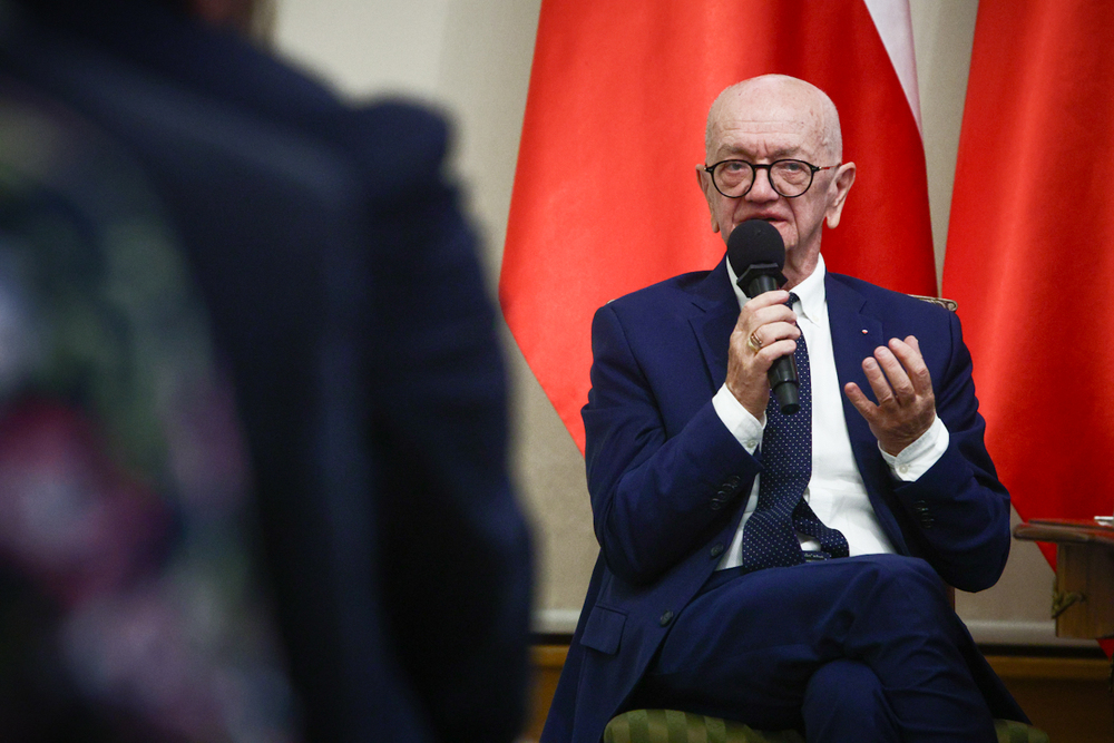 Centralne obchody upamiętniające Marszałka Józefa Piłsudskiego w 90. rocznicę śmierci – Warszawa, 12 maja 2025. Na zdj. prof. Włodzimierz Suleja. Fot. Sławek Kasper (IPN)