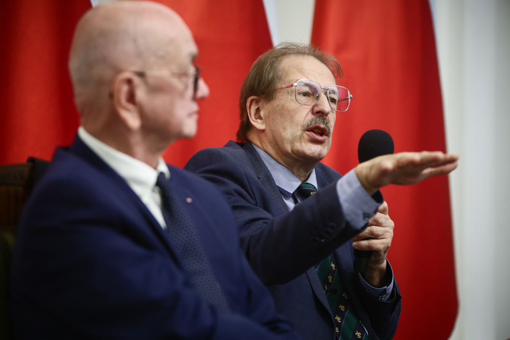 Centralne obchody upamiętniające Marszałka Józefa Piłsudskiego w 90. rocznicę śmierci – Warszawa, 12 maja 2025. Na zdj. prof. Grzegorz Nowik. Fot. Sławek Kasper (IPN)