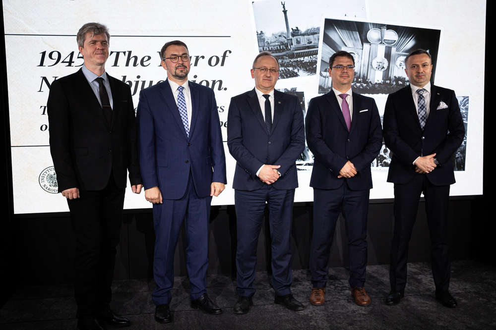 Międzynarodowa dyskusja naukowa „1945 – rok nowego zniewolenia. Doświadczenie Europy Środkowo-Wschodniej” – Warszawa, 14 maja 2025. Fot. Sławek Kasper (IPN)