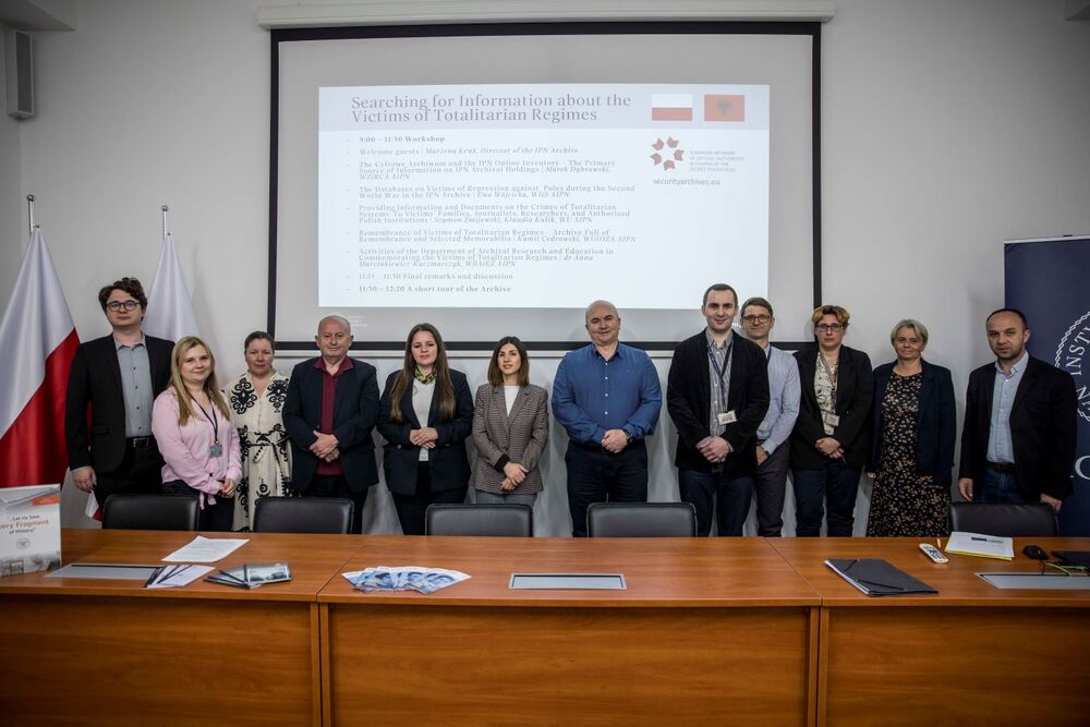 Wizyta delegacji z Albanii w Archiwum IPN – 14 maja 2025. Fot. Katarzyna Adamów (IPN)