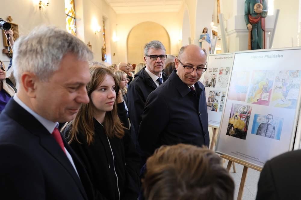 Rozstrzygnięcie konkursu „Kadry życia. Historia księdza Stanisława Streicha”. Luboń, 23.05.2025. Fot. Rafał Pękalski (IPN)