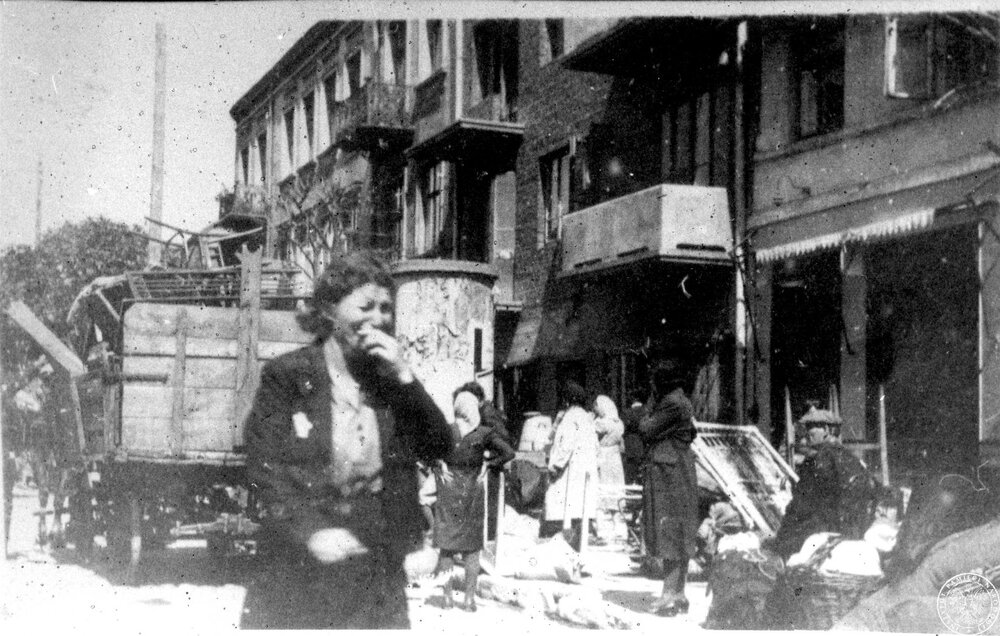 Wysiedlanie kutnowskich Żydów do getta, 16 czerwca 1940 r. Fot. z zasobu IPN