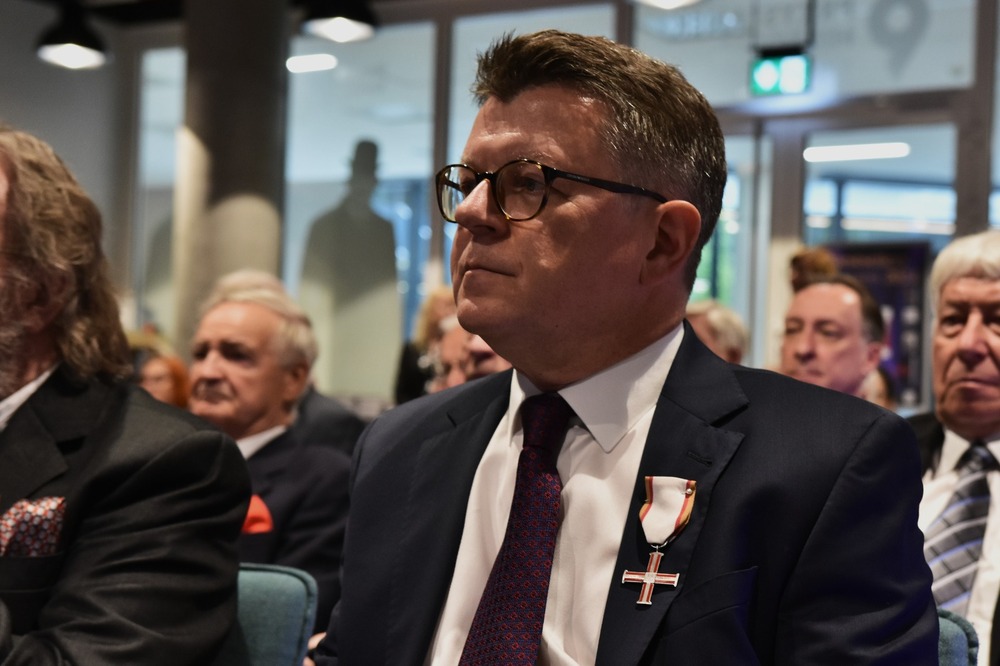 Uroczystość wręczenia odznaczeń państwowych działaczom opozycji antykomunistycznej z lat 1956–1989 – Szczecin, 28 maja 2025. Fot. Marcin Manowski (IPN)