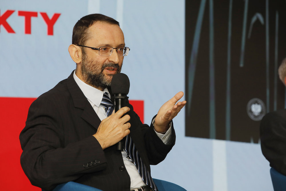 Promocja książki „Zbrodnia katyńska. Nowe aspekty”. Na zdj. dr hab. Witold Wasilewski – Warszawa, 9 czerwca 2025. Fot. Piotr Życieński (IPN)