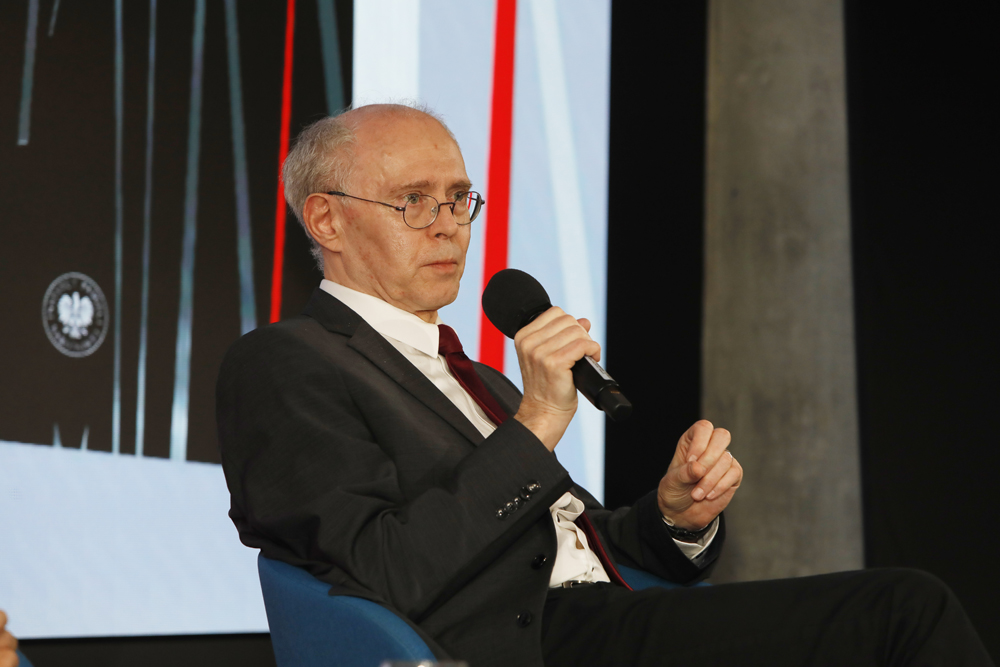 Promocja książki „Zbrodnia katyńska. Nowe aspekty”. Na zdj. dr hab. Sławomir Kalbarczyk – Warszawa, 9 czerwca 2025. Fot. Piotr Życieński (IPN)