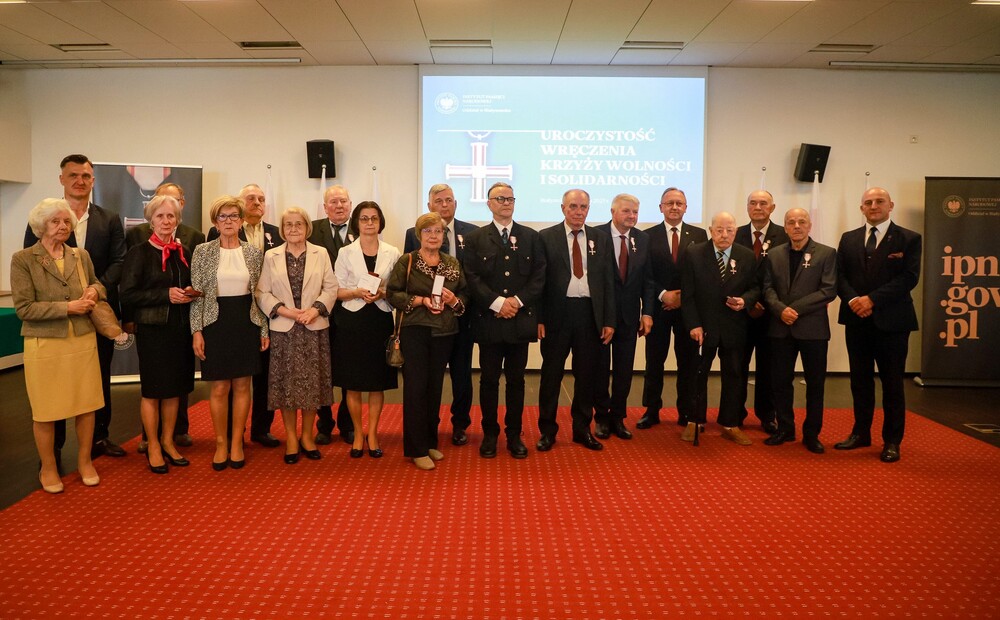 Uroczystość wręczenia działaczom opozycji antykomunistycznej Krzyży Wolności i Solidarności – 12 czerwca 2025. Fot. Paula Prudziłowicz (IPN)