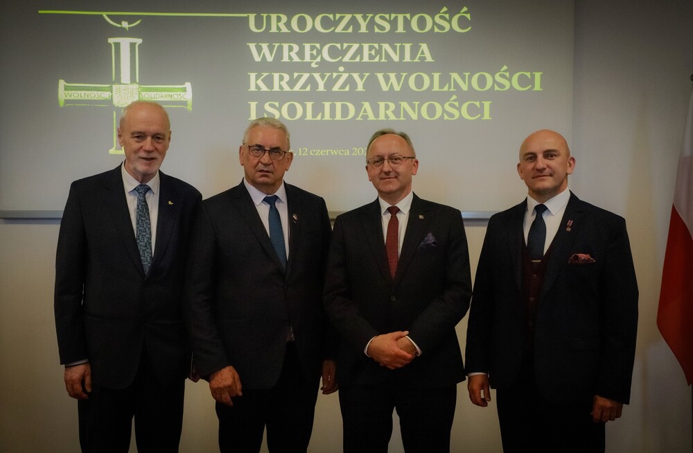 Uroczystość wręczenia działaczom opozycji antykomunistycznej Krzyży Wolności i Solidarności – 12 czerwca 2025. Fot. Paula Prudziłowicz (IPN)