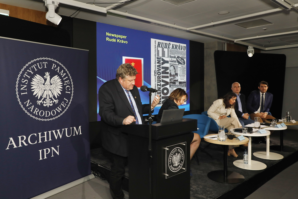 Międzynarodowa konferencja naukowa: „Archiwa i pamięć. Współczesne wykorzystanie zbiorów archiwalnych byłego komunistycznego aparatu represji” –  Warszawa, 11 czerwca 2025. Fot. Piotr Życieński (IPN)