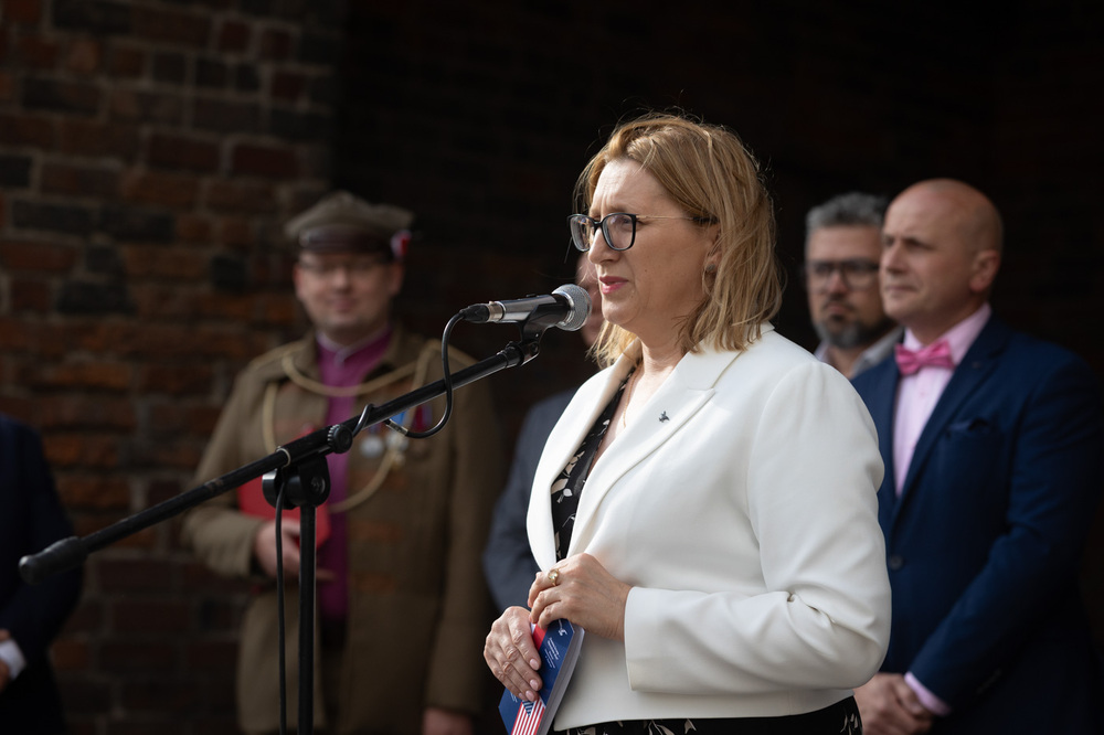 Archiwum IPN na XI Zlocie Sokolstwa Polskiego. Na zdj. dyrektor Archiwum IPN Marzena Kruk – Brodnica, 19 czerwca 2025. Fot. Roman Jocher