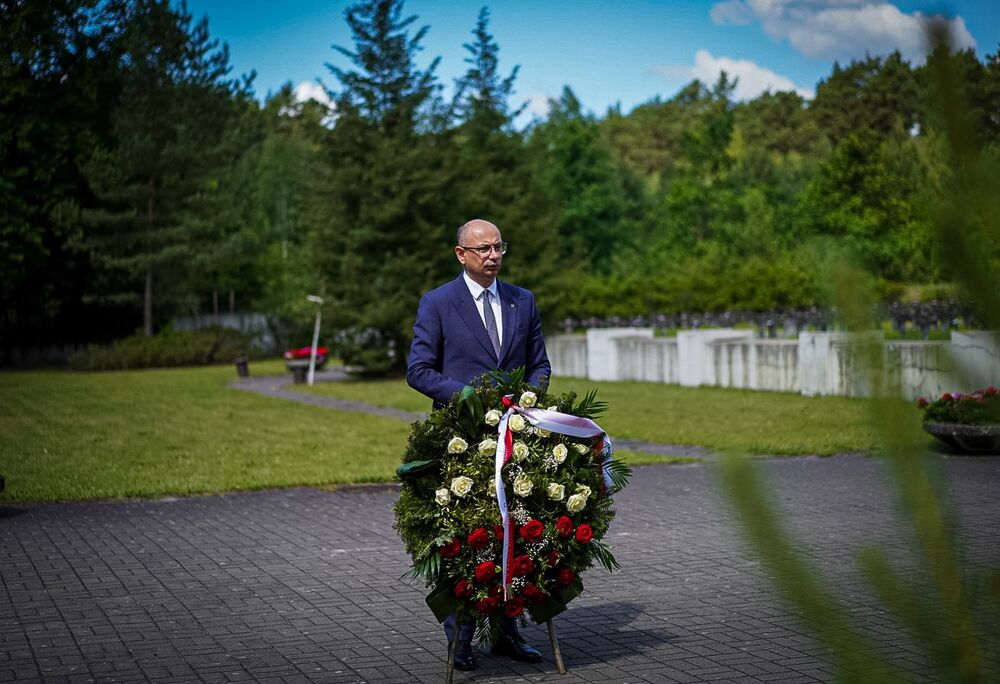 Instytut Pamięci Narodowej upamiętnił Polaków zamordowanych przez Niemców w Palmirach – 20 czerwca 2025. Fot. Mateusz Niegowski (IPN)